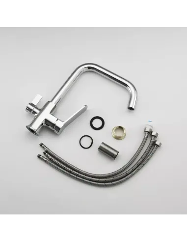 Змішувач для кухні Frap F4361 з підключенням до фільтра, хром