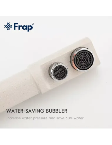 Смеситель для кухни Frap F4352-24 с подключением к фильтру, белый