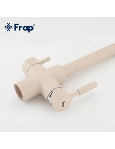 Смеситель для кухни Frap F4352-23 с подключением к фильтру, бежевий