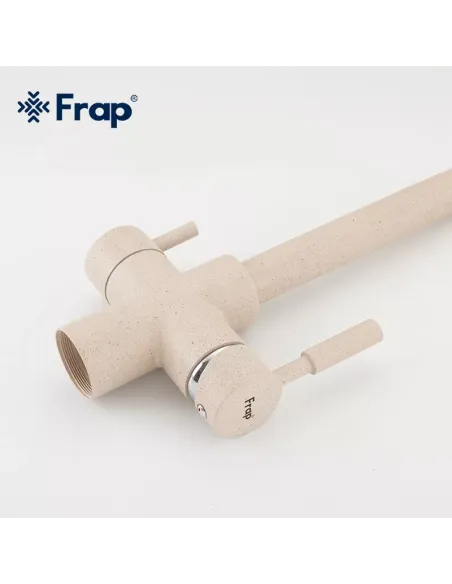 Смеситель для кухни Frap F4352-23 с подключением к фильтру, бежевий