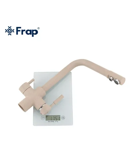Смеситель для кухни Frap F4352-23 с подключением к фильтру, бежевий