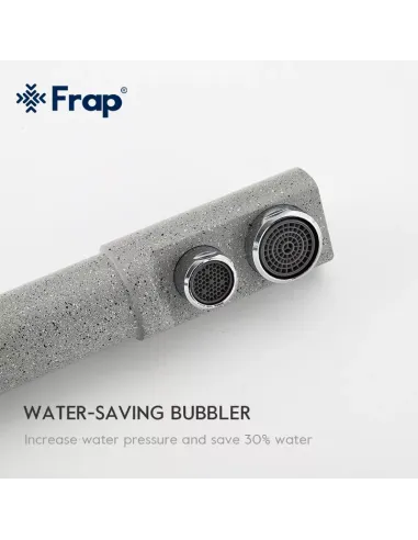 Смеситель для кухни Frap F4352-22 с подключением к фильтру, серый