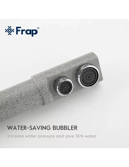 Смеситель для кухни Frap F4352-22 с подключением к фильтру, серый
