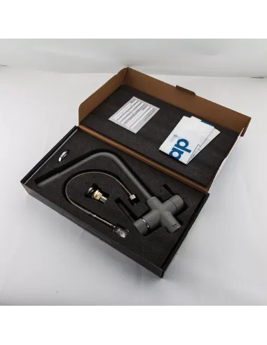 Змішувач для кухні Frap F4352-22 із підключенням до фільтру, сірий