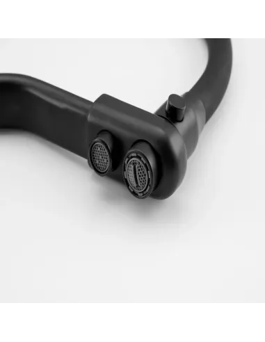 Смеситель для кухни Frap F4374-6 с подключением к фильтру, с гибким изливом, черный