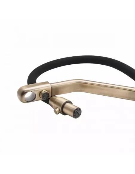 Смеситель для кухни Frap F4374-4 с подключением к фильтру, с гибким изливом, черный бронза