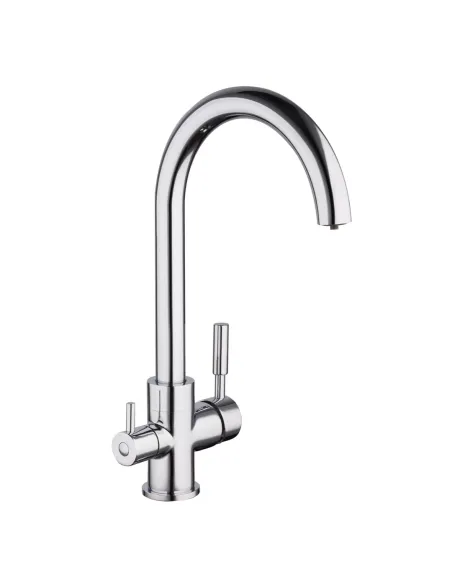 Змішувач для кухні Frap F4352 з підключенням до фільтра, хром