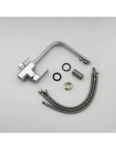 Смеситель для кухни Frap F4360 с подключением к фильтру, хром