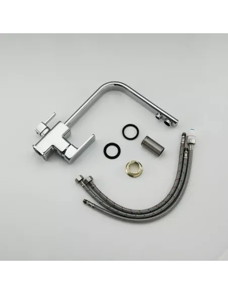 Смеситель для кухни Frap F4360 с подключением к фильтру, хром