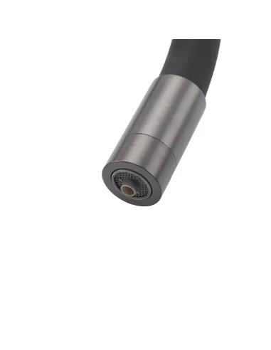 Смеситель для кухни Frap F4396-15 с подключением к фильтру, с гибким изливом, оружейная сталь серый