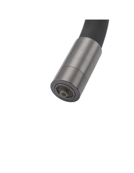 Змішувач для кухні Frap F4396-15 з підключенням до фільтра, з гнучким виливом, збройова сталь сірий