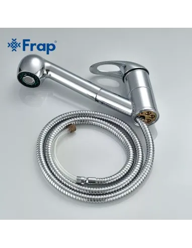Смеситель для кухни Frap F6003 с выдвижным изливом, хром