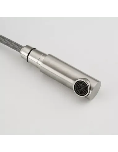 Змішувач для кухні Frap F60899 з висувним виливом, сатин