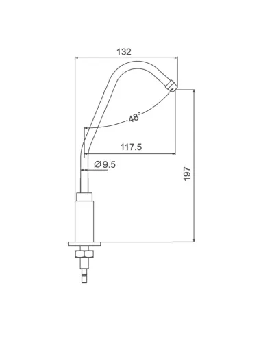 Монокран для умивальника Frap F1052-10, хром, для фільтра