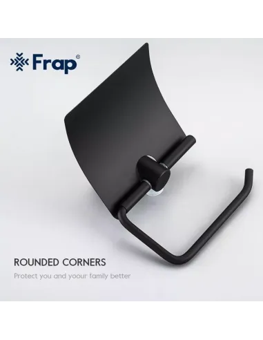 Тримач для туалетного паперу Frap F30203, чорний