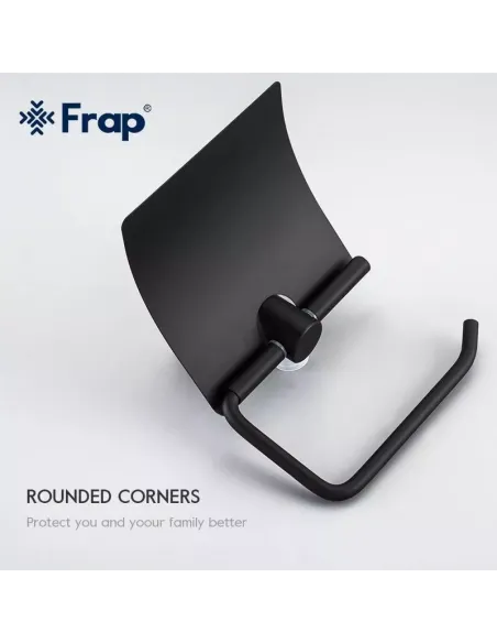 Тримач для туалетного паперу Frap F30203, чорний