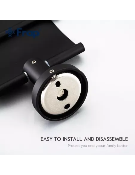 Тримач для туалетного паперу Frap F30203, чорний