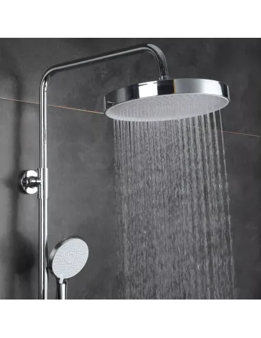 Лійка тропічний душ Frap F015-25, 250 мм, кругла, білий хром