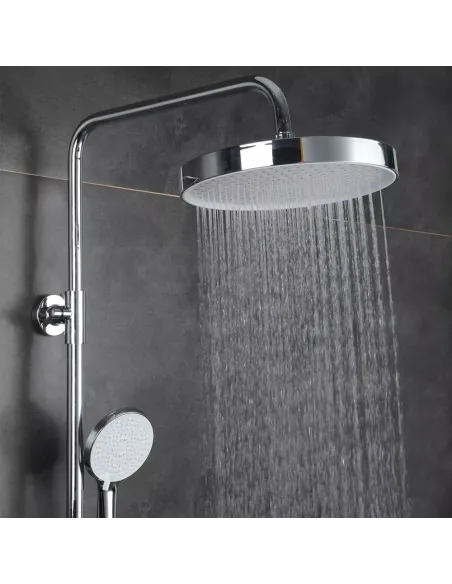 Лійка тропічний душ Frap F015-25, 250 мм, кругла, білий хром