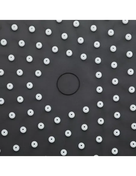 Лейка тропический душ F016-25, 250 мм, круглая, черный