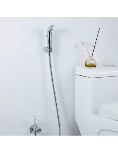 Набор для гигиенического душа Frap F021, со смесителем, хром