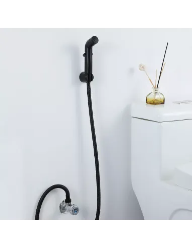 Набор для гигиенического душа Frap F021-6, со смесителем, черный