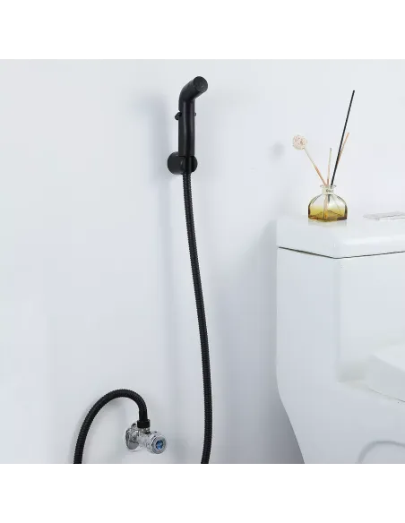 Набор для гигиенического душа Frap F021-6, со смесителем, черный