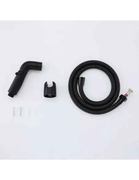 Набір для гігієнічного душу Frap F021-6 із змішувачем, чорний.