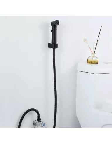 Набор для гигиенического душа Frap F022-6, со смесителем, черный