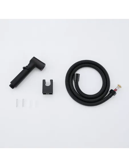 Набір для душу гігієнічного Frap F022-6, зі змішувачем, чорний