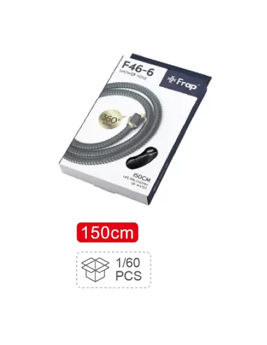 Шланг для душа Frap F46-6, черный, 150 см