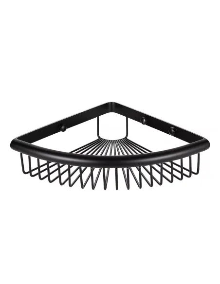 Полка для ванной Frap F352-6, угловая, нержавеющая сталь, черный