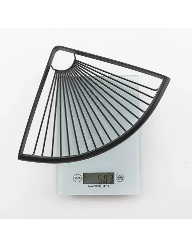 Полиця для ванної Frap F352-6, кутова, нержавіюча сталь, чорний