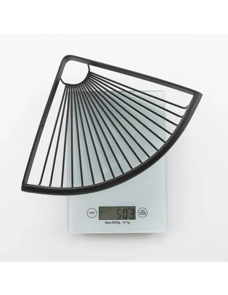 Полиця для ванної Frap F352-6, кутова, нержавіюча сталь, чорний