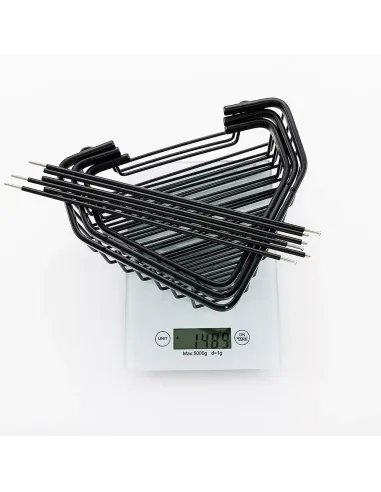 Полиця для ванної Frap F351-26, потрійна, кутова, нержавіюча сталь, чорний