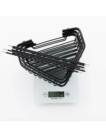 Полиця для ванної Frap F351-26, потрійна, кутова, нержавіюча сталь, чорний