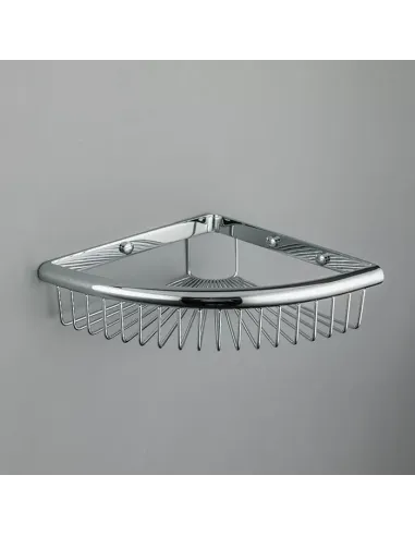 Полка для ванной Frap F352, угловая, нержавеющая сталь, хром