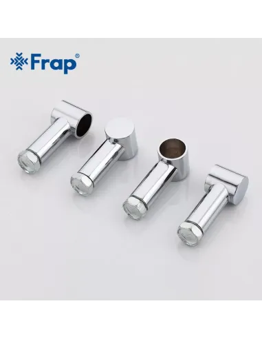 Полка для ванной Frap F1907-2, двойная, угловая, хром