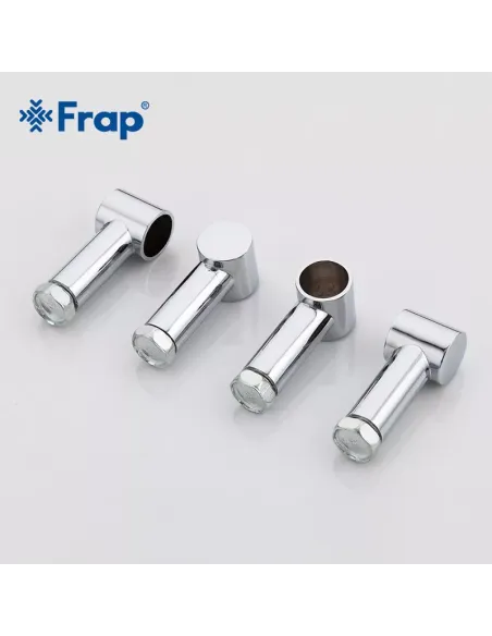 Полка для ванной Frap F1907-2, двойная, угловая, хром