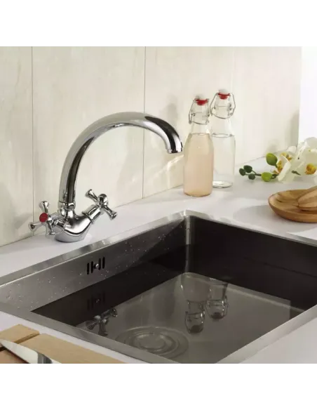 Смеситель для кухни Wezer TLB4-827 двухвентильный