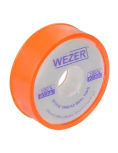 Фум стрічка Wezer PTFE біла, 19x0,2 мм, 20 метрів