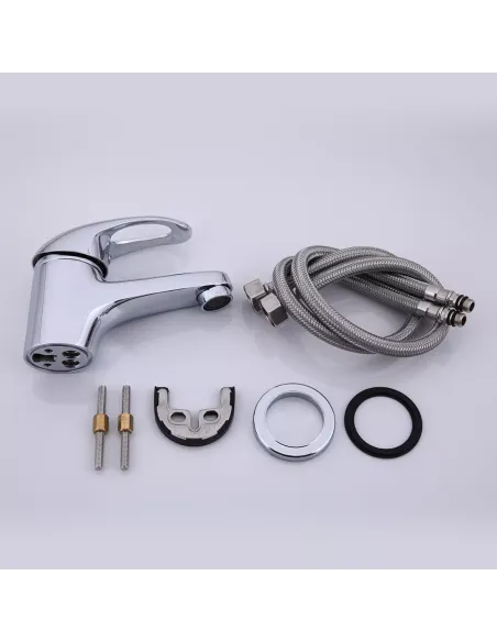 Смеситель для умывальника Frap F1003, хром, однорычажный