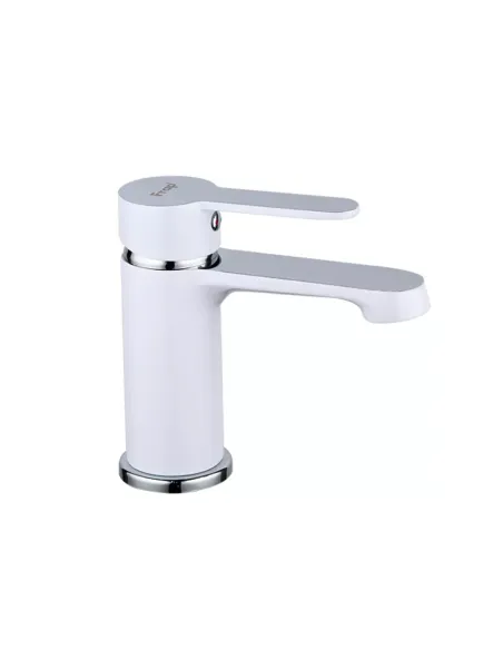 Змішувач для умивальника Frap F1041, білий, хром, одноважільний