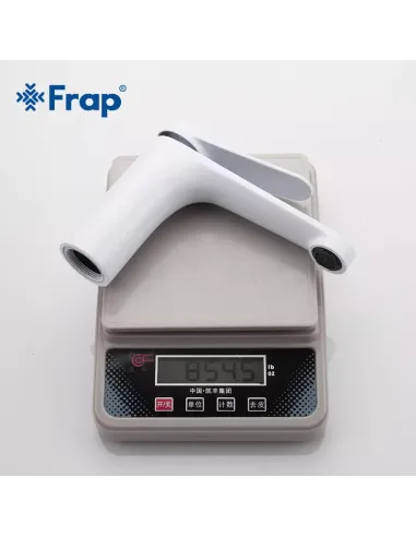 Змішувач для умивальника Frap F1045, білий, хром, одноважільний