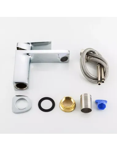 Змішувач для умивальника Frap F1046, хром, одноважільний