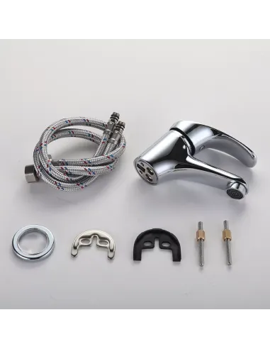 Змішувач для умивальника Frap F1036, хром, одноважільний