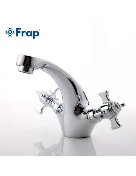 Смеситель для раковины Frap F1024 двухвентильный, хром