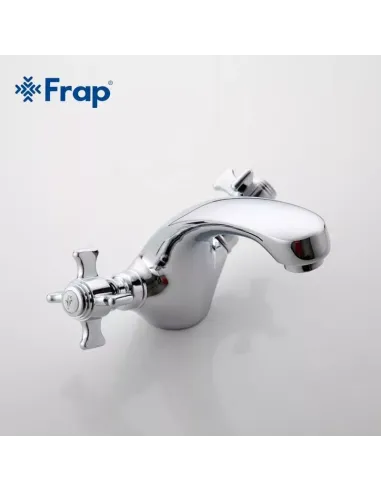 Смеситель для раковины Frap F1024 двухвентильный, хром