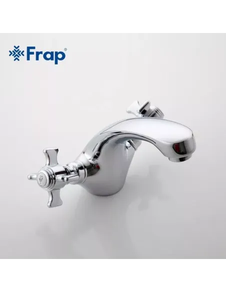 Змішувач для раковини Frap F1024 двовентильний, хром.