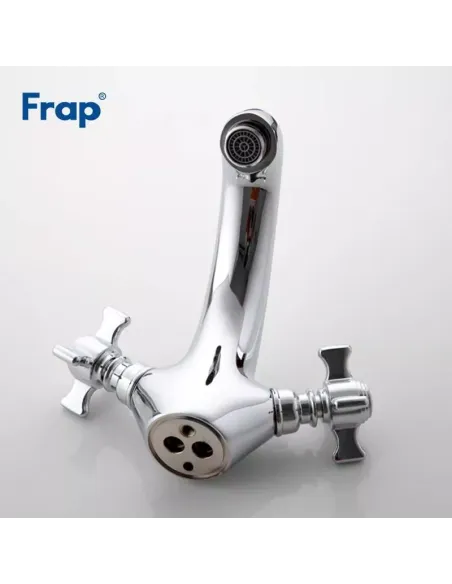 Смеситель для раковины Frap F1024 двухвентильный, хром